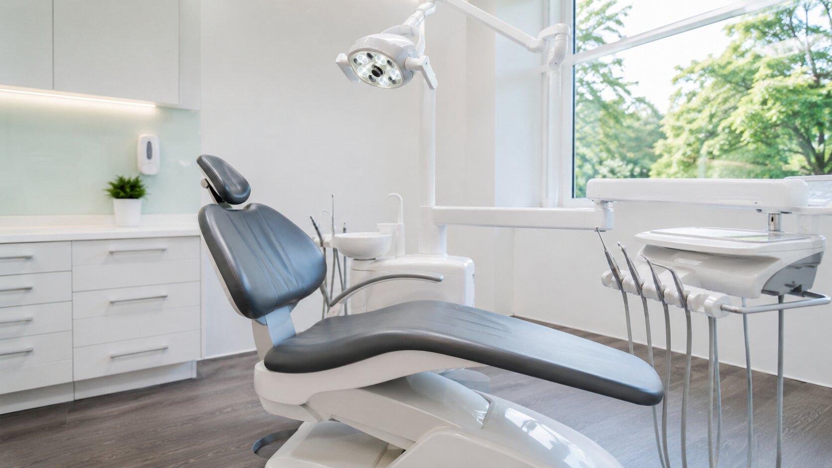Poltrona odontoiatrica in uno studio dentistico