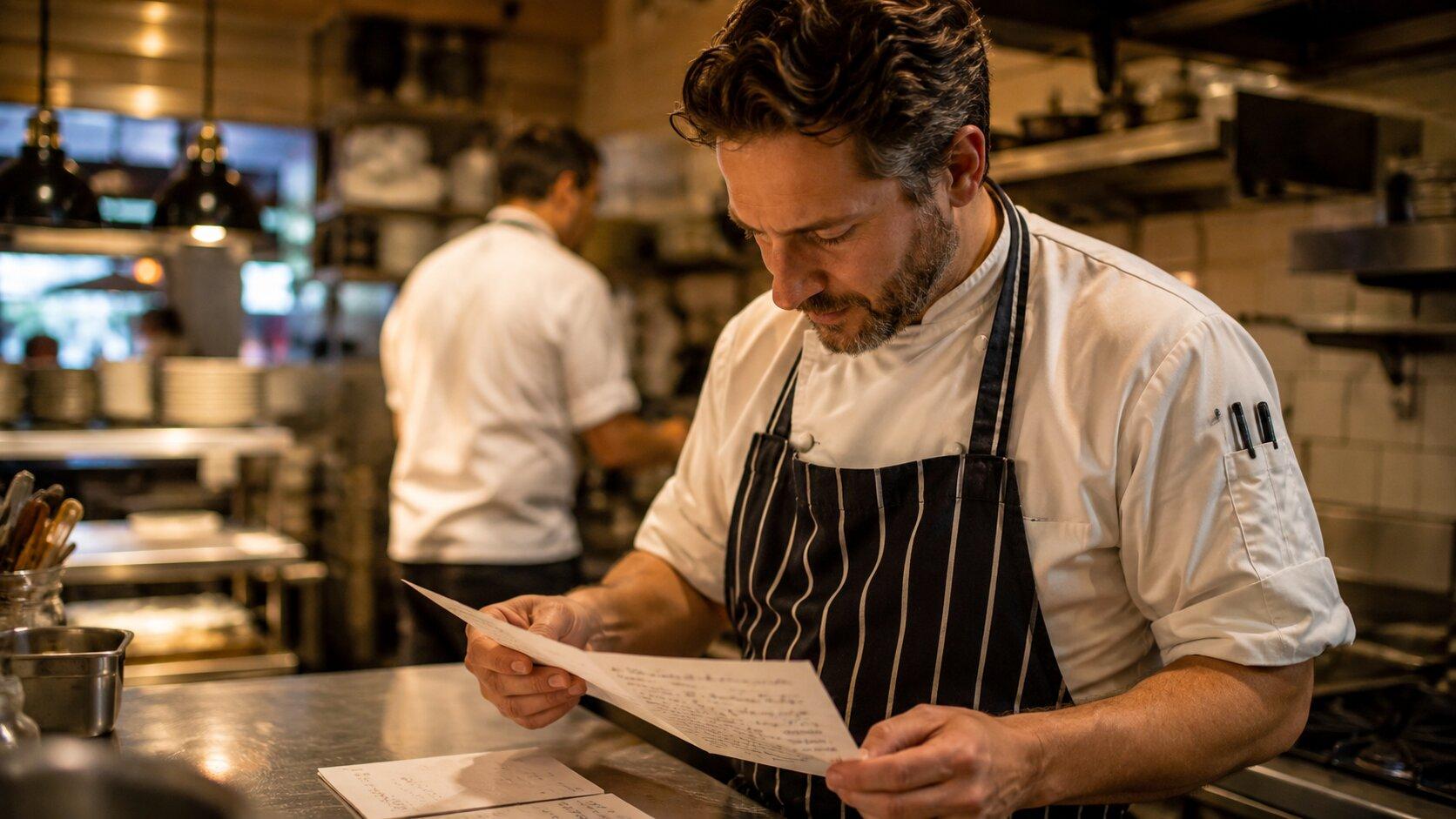 Cucina di un ristorante durante il servizio
