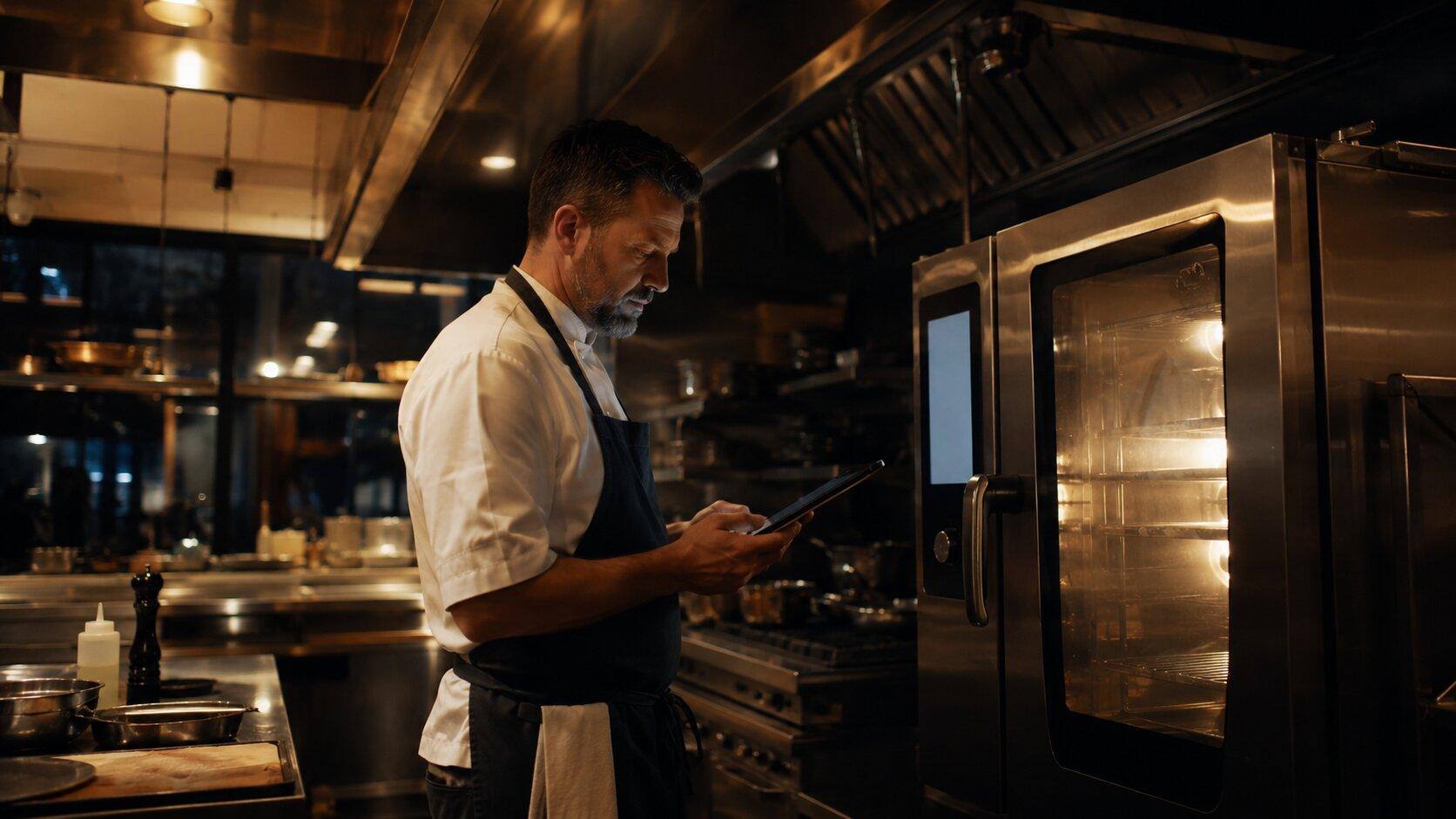Checking a modern commercial combi oven